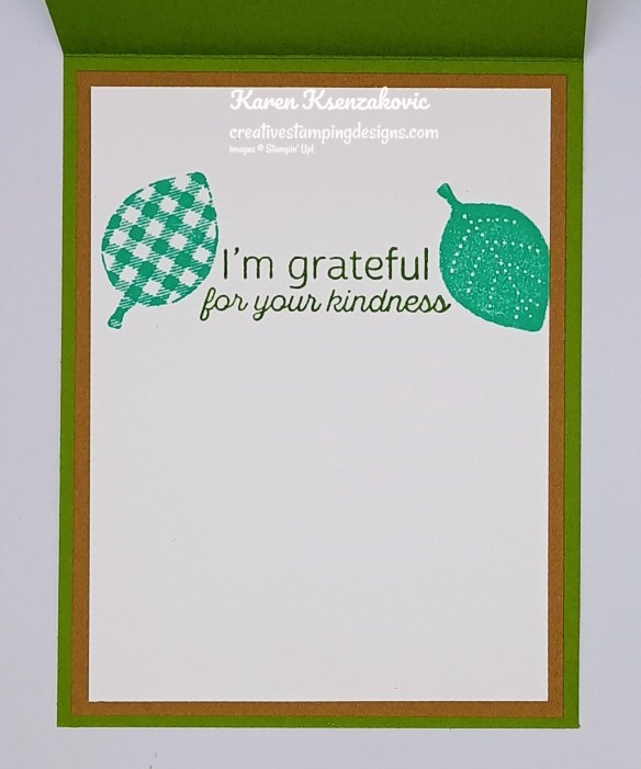 Stampin' Up! Simply Leaves Thanks 5 creativestampingdesigns.com