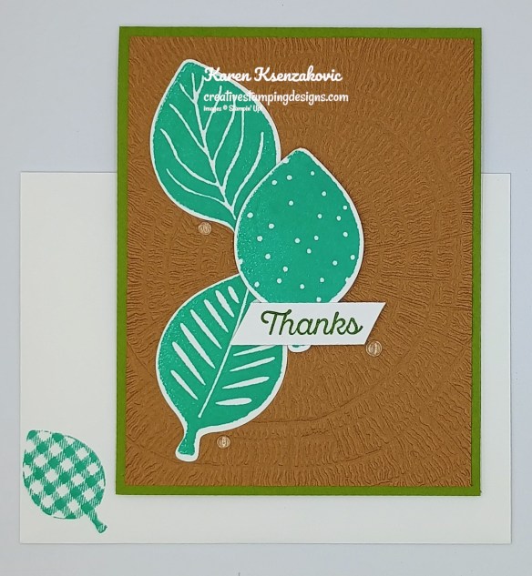 Stampin' Up! Simply Leaves Thanks 6 creativestampingdesigns.com