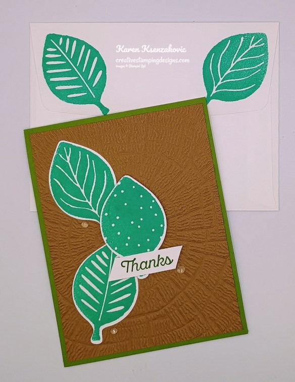 Stampin' Up! Simply Leaves Thanks 17creativestampingdesigns.com