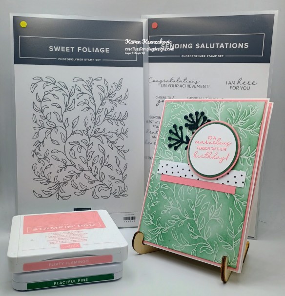 Stampin' Up! Sweet Foliage Sending Salutations 1 creativestampingdesigns.com