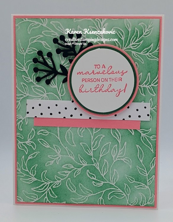 Stampin' Up! Sweet Foliage Sending Salutations 2 creativestampingdesigns.com