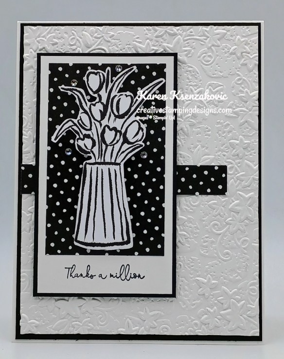 Stampin' Up! Banner Sayings in Black & White 2 creativestampingdesigns.com