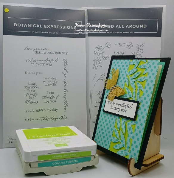 Stampin' Up! Botanical Expressions Fun Fold 1 creativestampingdesigns.com