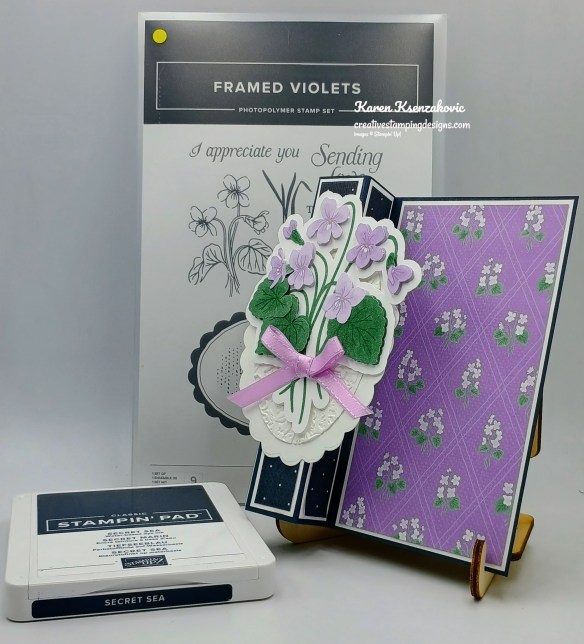 Stampin' Up! Framed Violet Fun Fold 1 creativestampingdesigns.com