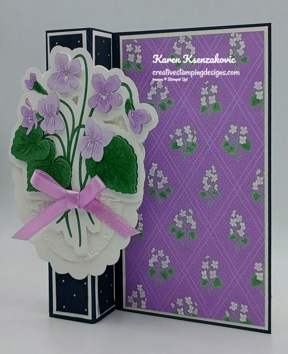 Stampin' Up! Framed Violet Fun Fold 3 creativestampingdesigns.com