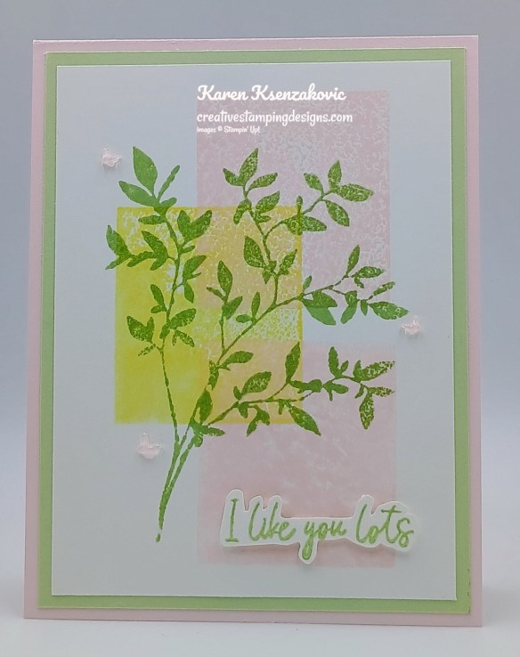 Stampin' Up! Nature's Symphony Pastel CAS 2 creativestampingdesigns.com