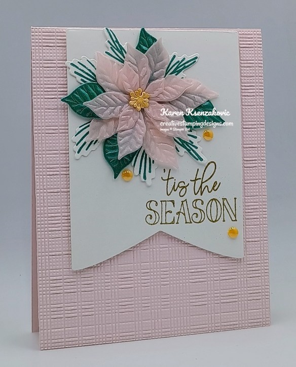 Stampin' Up! Pretty Poinsettia in Barely Blush 4 creativestampingdesigns.com