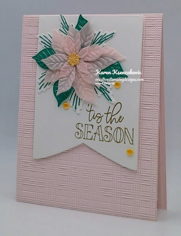 Stampin' Up! Pretty Poinsettia in Barely Blush 3 creativestampingdesigns.com