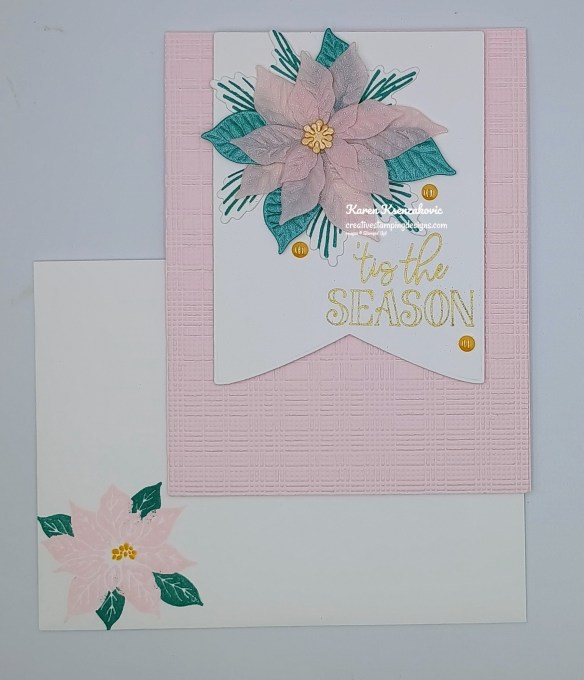 Stampin' Up! Pretty Poinsettia in Barely Blush 6 creativestampingdesigns.com