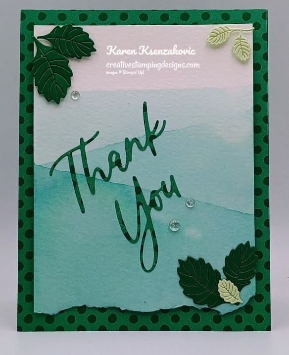 Stampin' Up! Words & Wishes Thank You 2 creativestampingdesigns.com