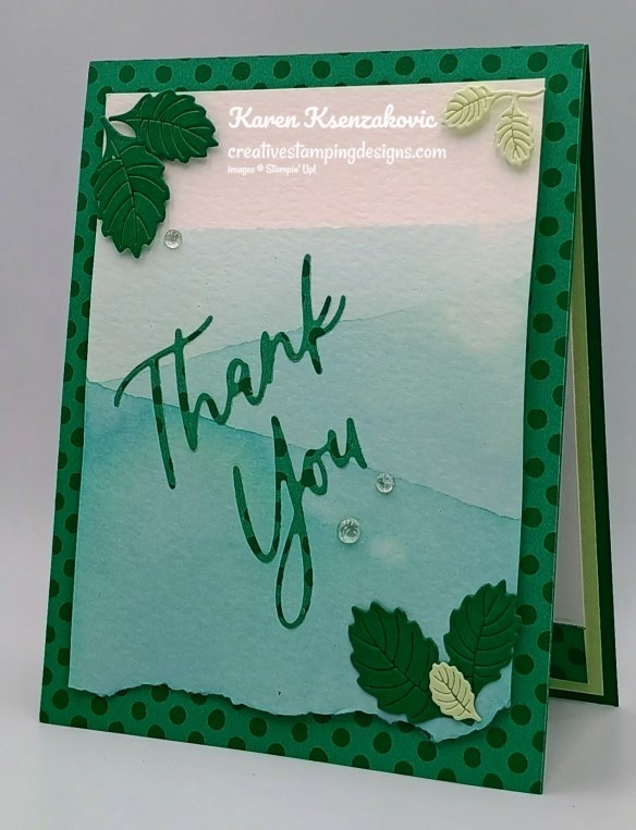 Stampin' Up! Words & Wishes Thank You 4 creativestampingdesigns.com