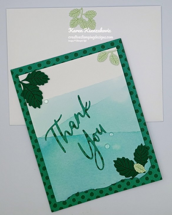 Stampin' Up! Words & Wishes Thank You 6 creativestampingdesigns.com