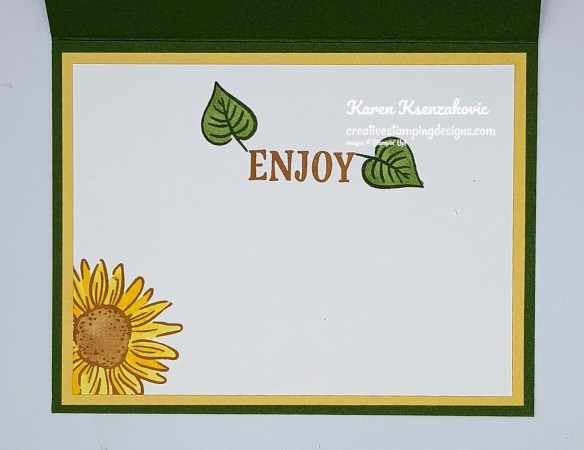 Stampin' Up! Classic Sunflower Greetings 5 creativestampingdesigns.com
