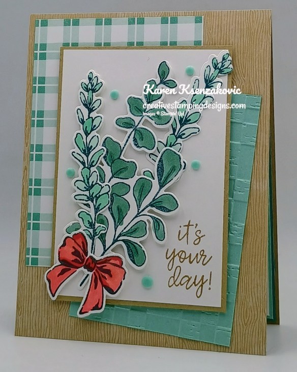 Stampin' Up! Elegantly Wrapped Greenery 3 creativestampingdesigns.com