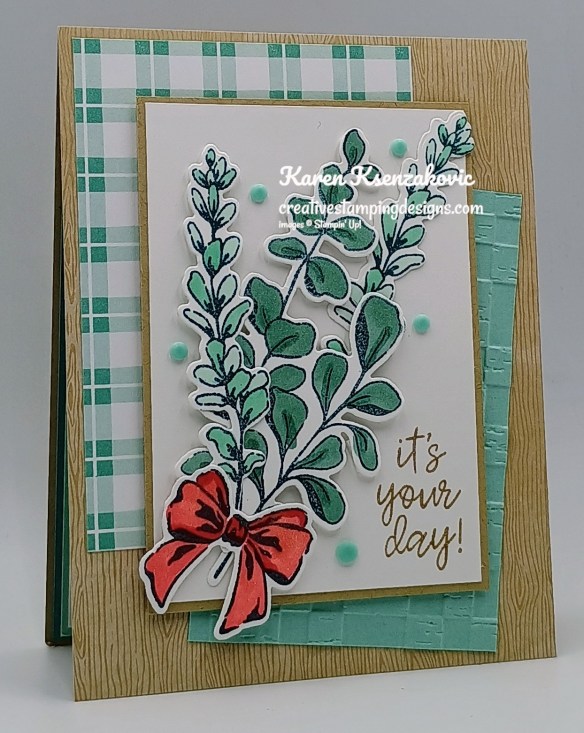 Stampin' Up! Elegantly Wrapped Greenery 4 creativestampingdesigns.com