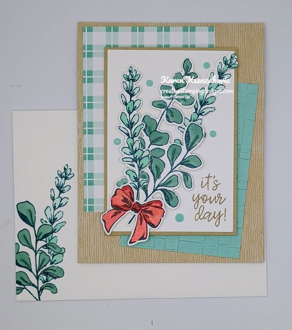 Stampin' Up! Elegantly Wrapped Greenery 6 creativestampingdesigns.com
