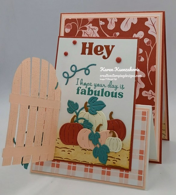 Stampin' Up! Painted Pumpkins Fun Fold 4 creativestampingdesigns.com
