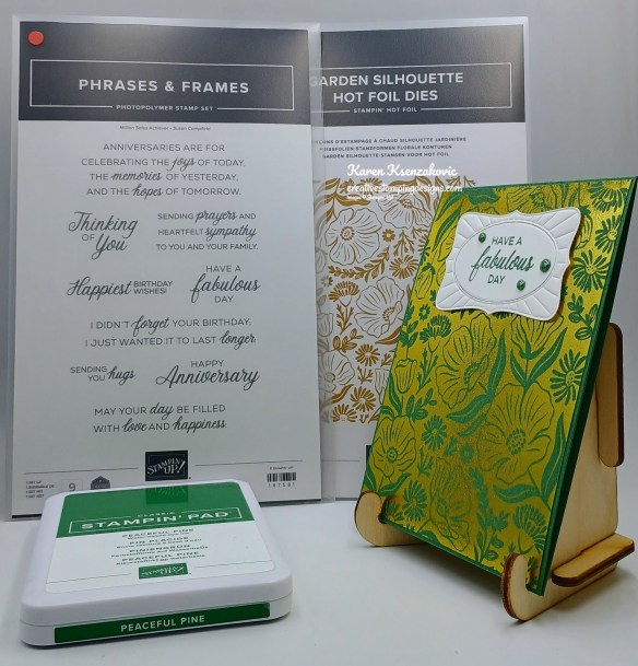 Stampin' Up! Phrases & Frames Garden Silhouette 1 creativestampingdesigns.com
