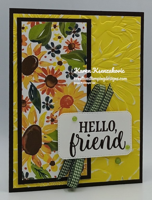 Stampin' Up! Radiant Sunflowers Friend 3 creativestampingdesigns.com