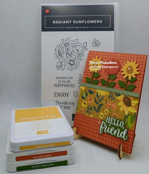 Stampin' Up! Radiant Sunflowers Hello, Friend 1 creativestampingdesigns.com