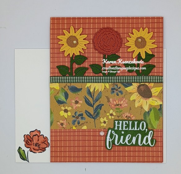 Stampin' Up! Radiant Sunflowers Hello, Friend 6 creativestampingdesigns.com