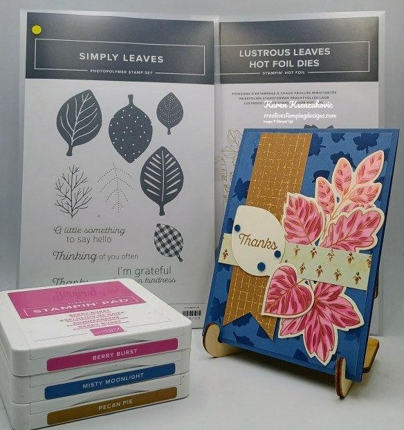 Stampin' Up! Simply Lustrous Leaves 1 creativestampingdesigns.com