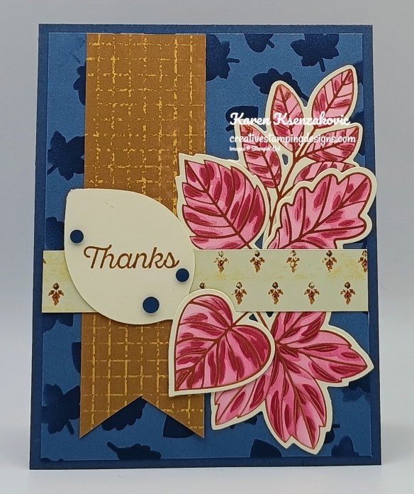 Stampin' Up! Simply Lustrous Leaves 2 creativestampingdesigns.com
