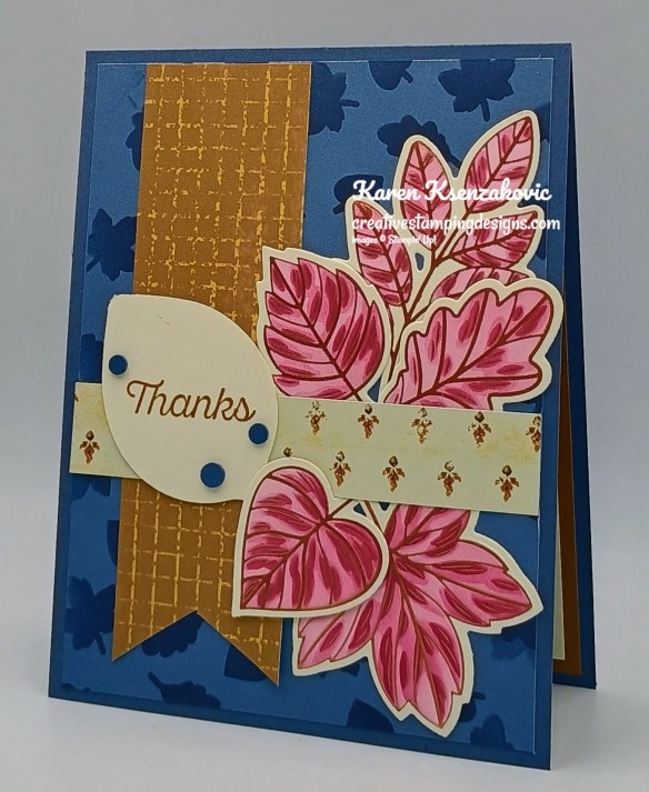 Stampin' Up! Simply Lustrous Leaves 3 creativestampingdesigns.com