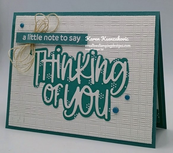 Stampin' Up! Thinking of You CAS 3 creativestampingdesigns.com