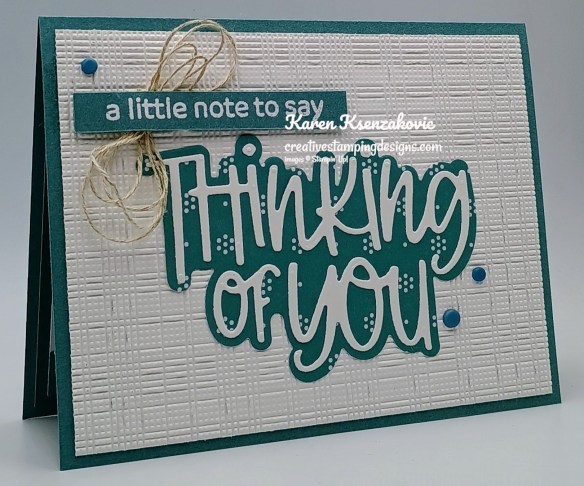 Stampin' Up! Thinking of You CAS 4 creativestampingdesigns.com