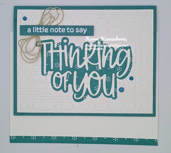 Stampin' Up! Thinking of You CAS 6 creativestampingdesigns.com