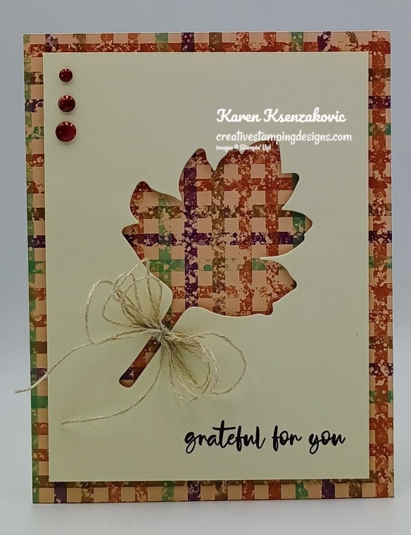 Stampin' Up! Elegant Leaves Grateful 2 creativestampingdesigns.com