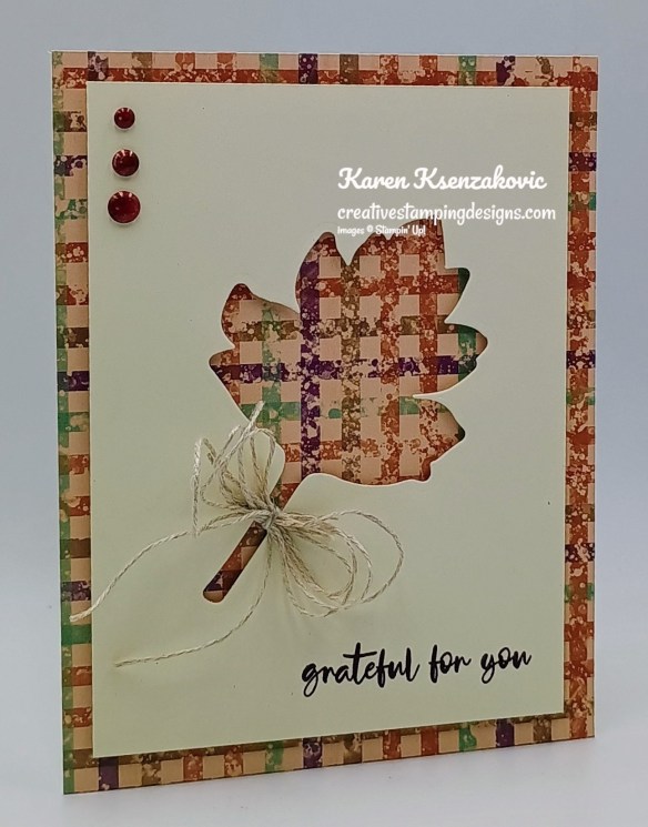 Stampin' Up! Elegant Leaves Grateful 4 creativestampingdesigns.com