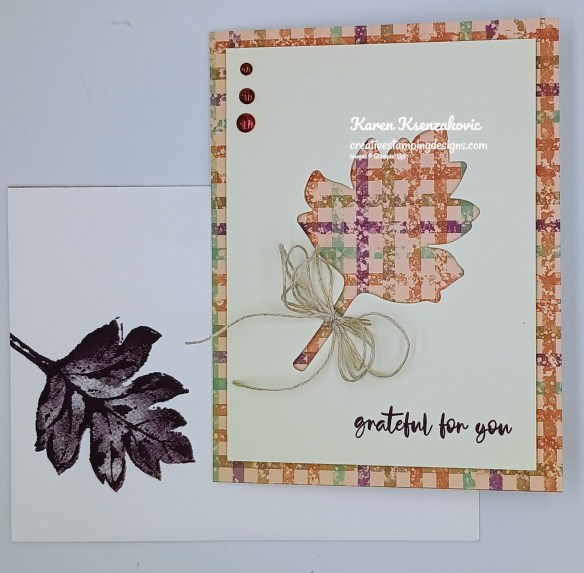 Stampin' Up! Elegant Leaves Grateful 6 creativestampingdesigns.com