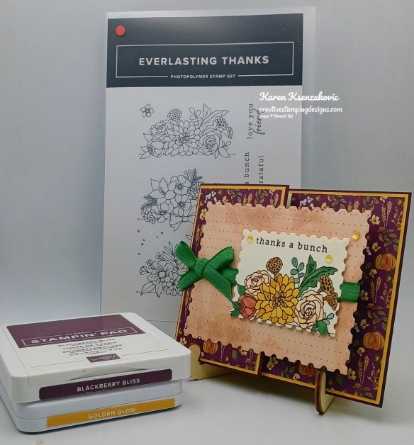 Stampin' Up! Everlasting Thanks Fun Fold 1 creativestampingdesigns.com