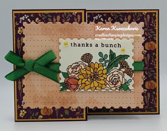 Stampin' Up! Everlasting Thanks Fun Fold 2 creativestampingdesigns.com