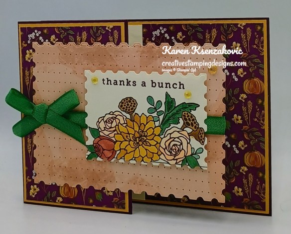 Stampin' Up! Everlasting Thanks Fun Fold 4 creativestampingdesigns.com