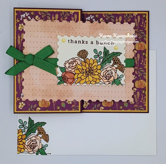 Stampin' Up! Everlasting Thanks Fun Fold 7 creativestampingdesigns.com