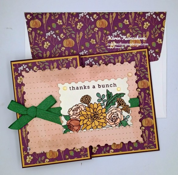 Stampin' Up! Everlasting Thanks Fun Fold 8 creativestampingdesigns.com