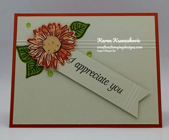 Stampin' Up! Framed Violets CAS 2 creativestampingdesigns.com