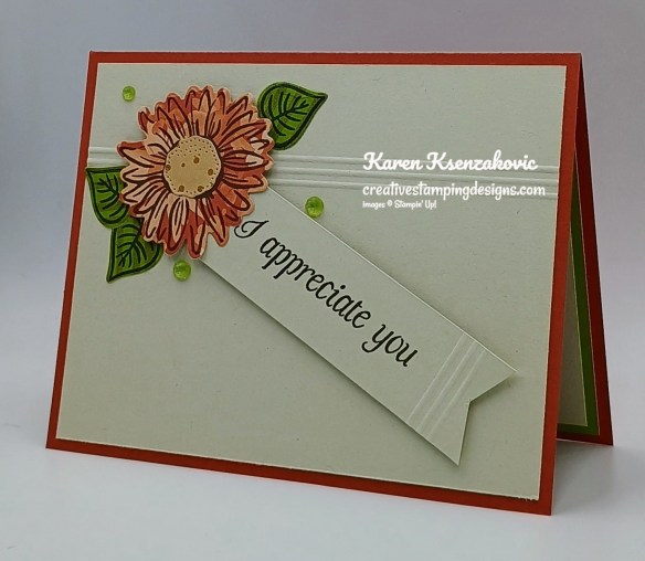 Stampin' Up! Framed Violets CAS 4 creativestampingdesigns.com