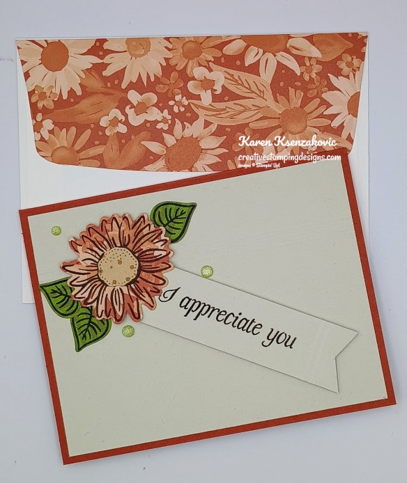 Stampin' Up! Framed Violets CAS 7 creativestampingdesigns.com