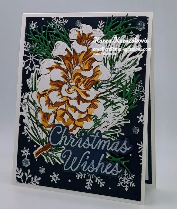 Stampin' Up! Frosted Pinecones Christmas Wish 4 creativestampingdesigns.com