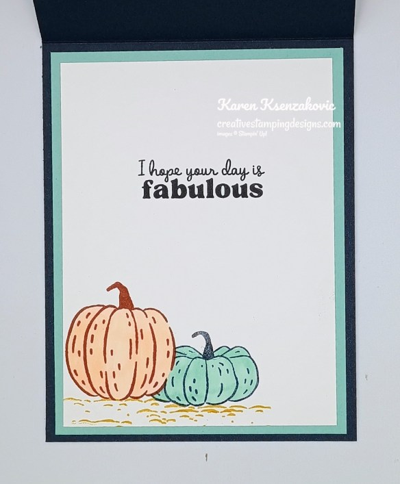 Stampin' Up! Painted Pumpkins Hello 5 creativestampingdesigns.com