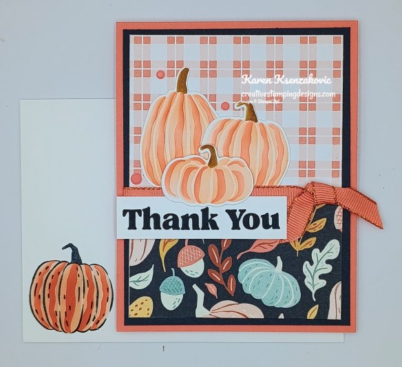 Stampin' Up! Painted Pumpkins Thank You 6 creativestampingdesigns.com