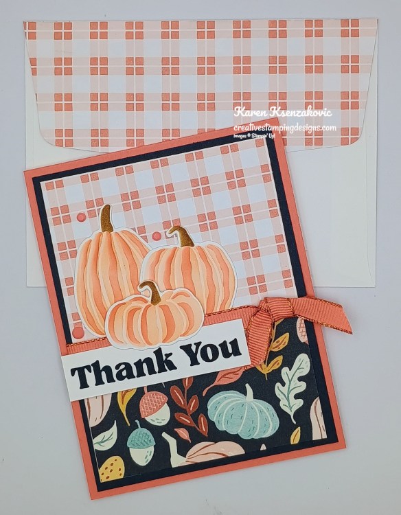 Stampin' Up! Painted Pumpkins Thank You 7 creativestampingdesigns.com