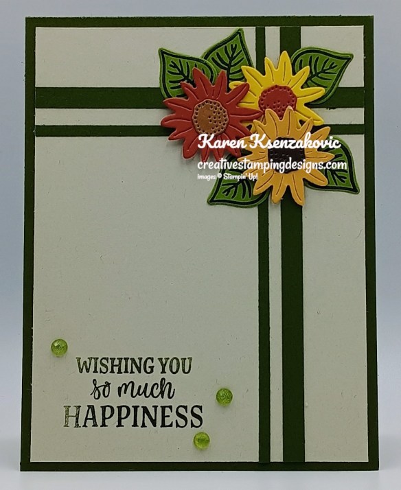 Stampin' Up! Radiant Sunflowers Happiness 2 creativestampingdesigns.com