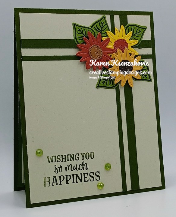 Stampin' Up! Radiant Sunflowers Happiness 3 creativestampingdesigns.com