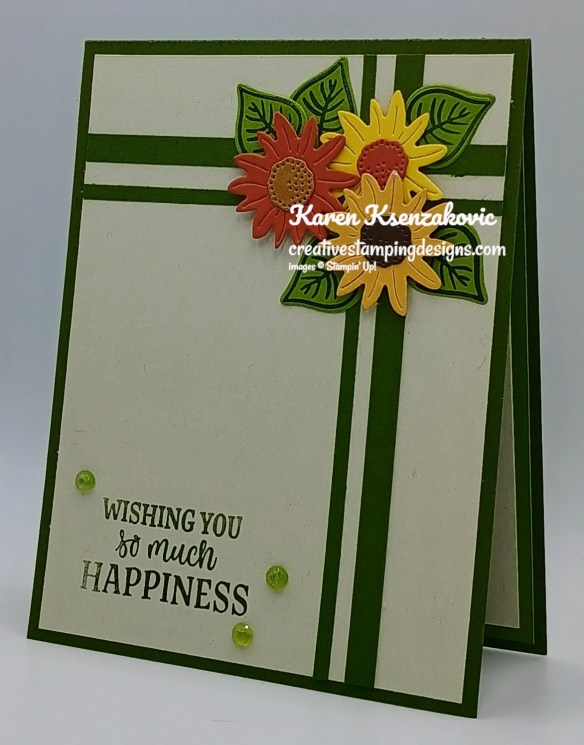 Stampin' Up! Radiant Sunflowers Happiness 4 creativestampingdesigns.com