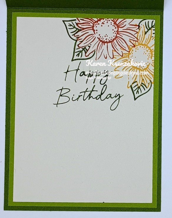 Stampin' Up! Radiant Sunflowers Happiness 5 creativestampingdesigns.com